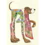 Watercolor Hound Greeting Card