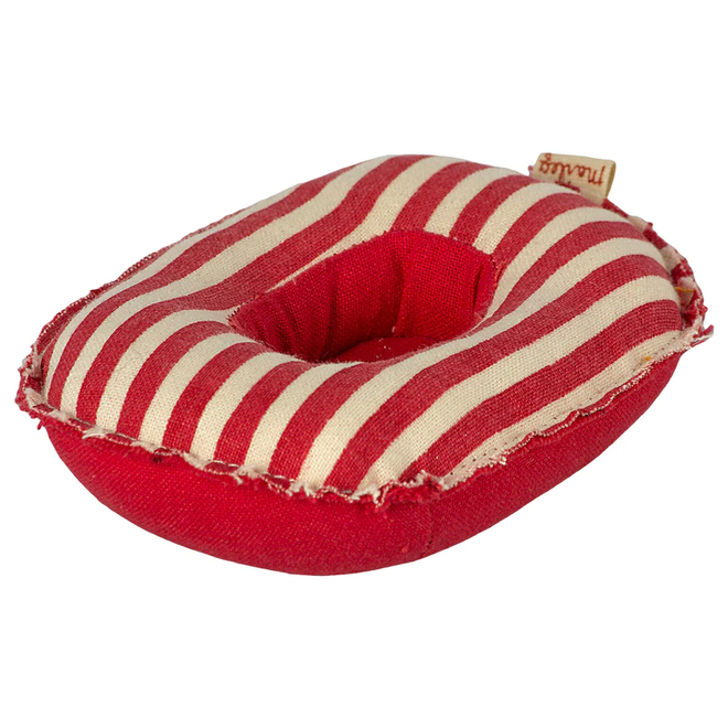Red Stripe Rubber Boat for Small Mouse