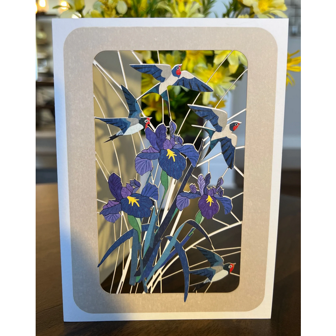 Purple Flowers Card
