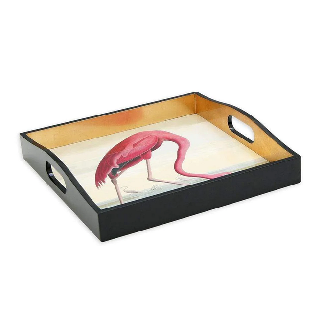 Audubon Flamingo Square Tray