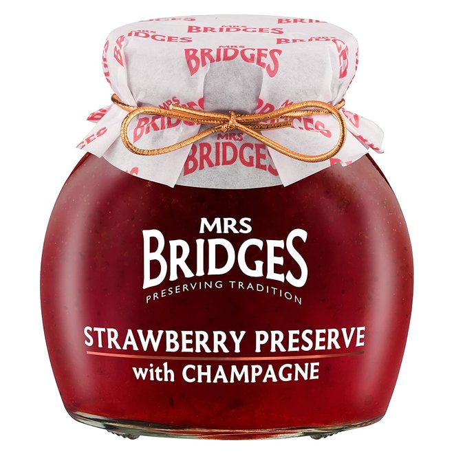 Mrs Bridges Strawberry Preserve with Champagne