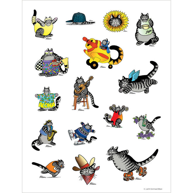 B. Kliban: Cat Stickers Sticker Book