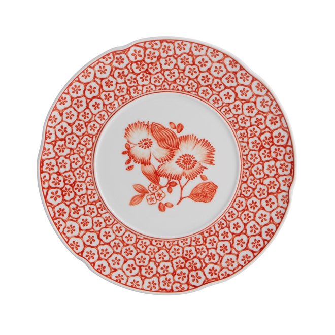 Vista Alegre x Oscar de la Renta Coralina Dessert Plate