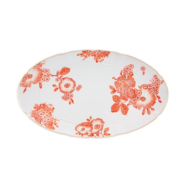 Vista Alegre x Oscar de la Renta Coralina Large Oval Platter