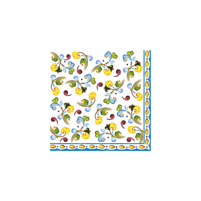 Toscana Paper Cocktail Napkins with Small Cheese Knife Gift Set