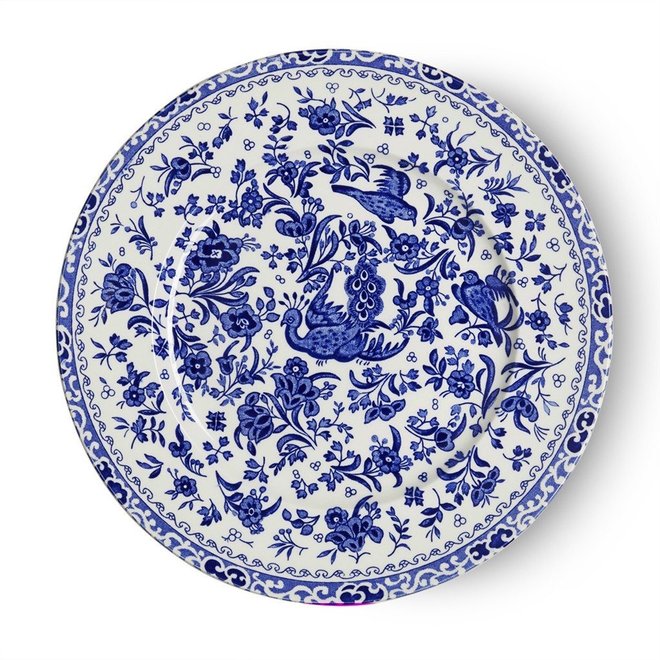 Blue Regal Peacock Salad Plate