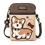 Corgi Crossbody Cellphone Bag, Ivory