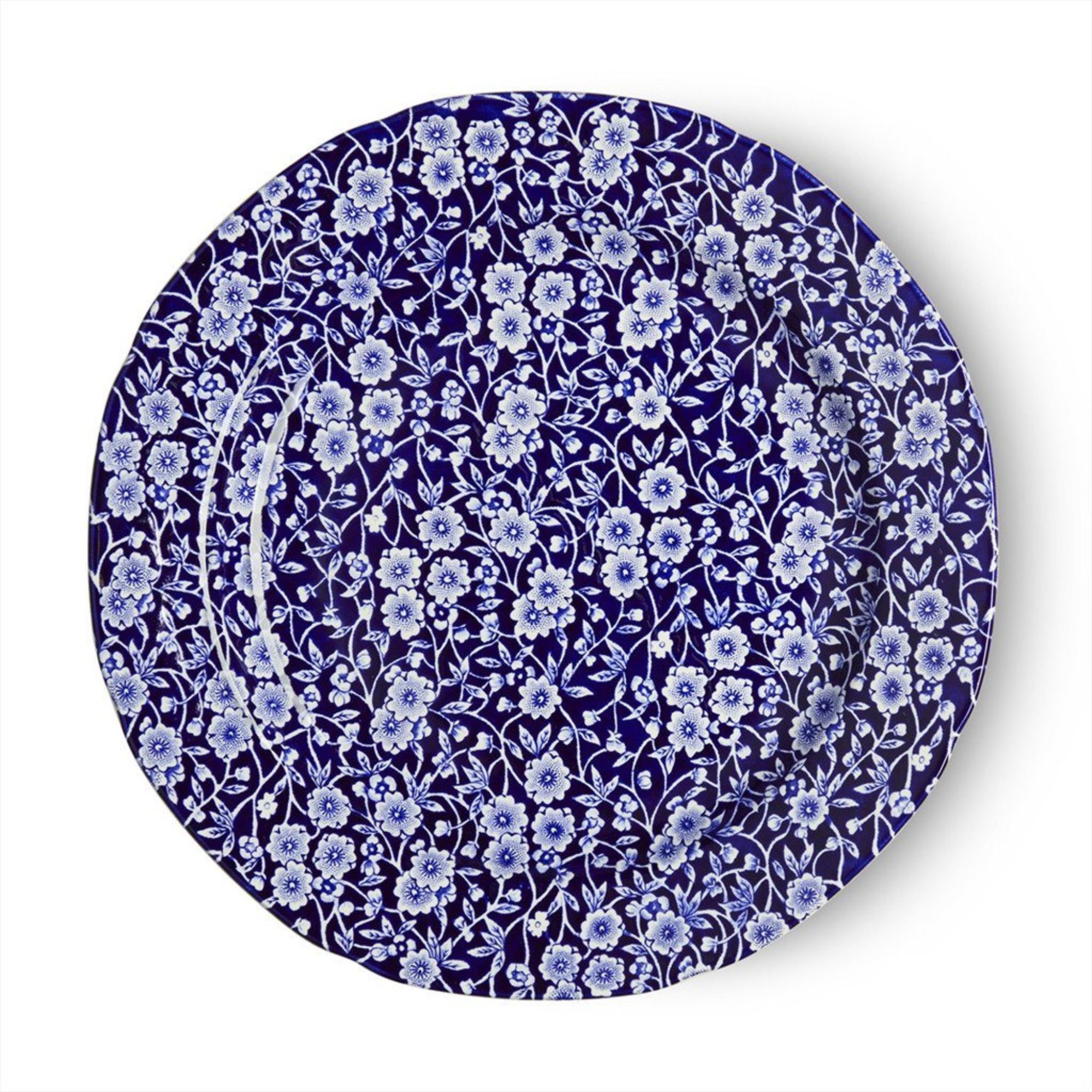 週末OFF中★Burleigh Blue Calico 26cm 皿 burleigh-pottery-blue-calico-