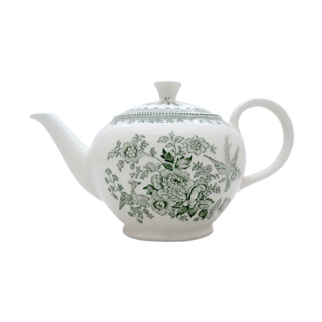 Dark Green Asiatic Pheasants Large Teapot