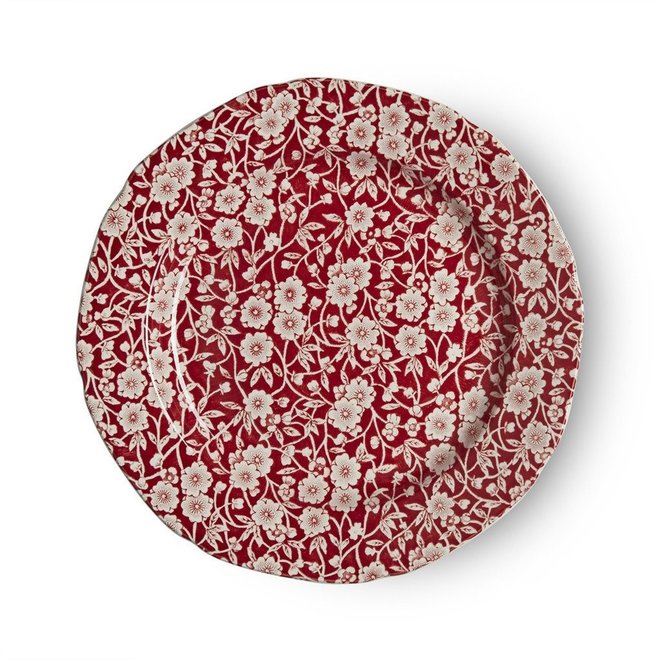 Red Calico Salad Plate