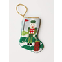 Christmas Birdie Golfing Nutcracker Stocking