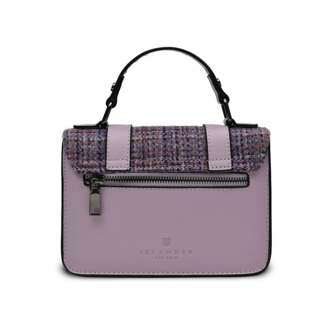 Harris Tweed Violet Mini Dogtooth Mini Satchel