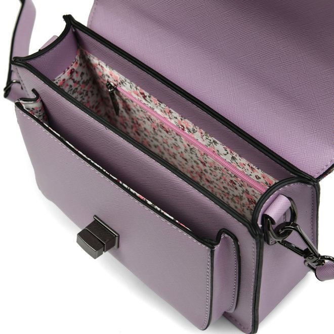 Harris Tweed Violet Mini Dogtooth Mini Satchel