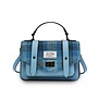 Harris Tweed Blue Tartan Mini Satchel