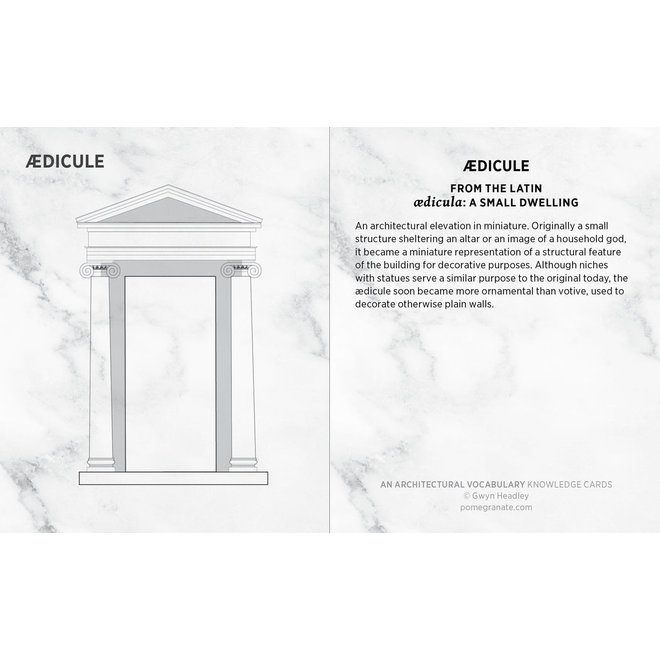 An Architectural Vocabulary Knowledge Cards