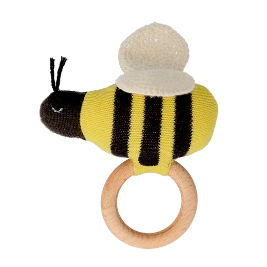 Meri Meri Bumblebee Baby Rattle - British Isles