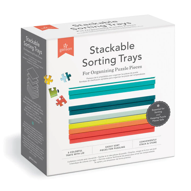 Stackable Sorting Trays for Puzzle Pieces