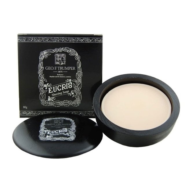 Eucris Shaving Soap in a Wooden Bowl