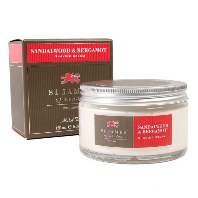 Sandalwood & Bergamot Shaving Cream Jar