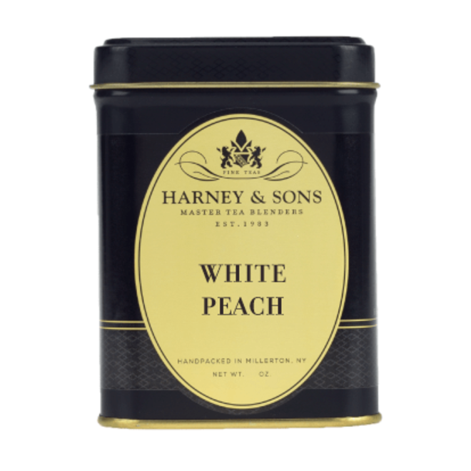 White Peach Loose Tea Tin