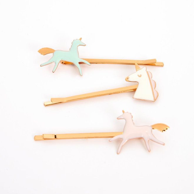 Unicorn Enamel Hair Slides