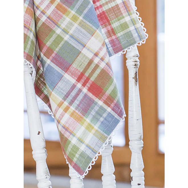 Sunwashed Plaid Cotton Napkin Set