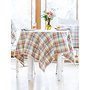Sunwashed Plaid Square Tablecloth