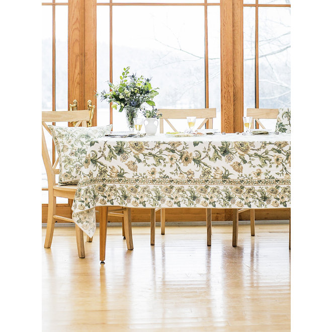 Lillian Ecru Tablecloth, 60" x 90"