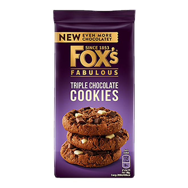 Cartwright Butler Triple Chocolate Chunk Biscuits In Carton British Isles