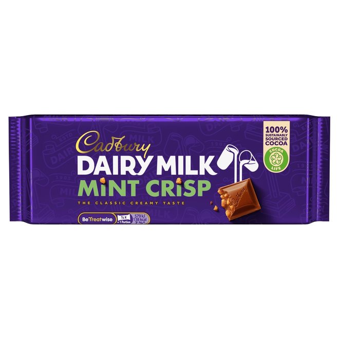 Cadbury Dairy Milk Mint Crisp Bar 54g