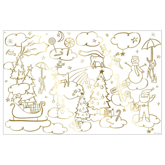 Christmas Coloring Posters Set