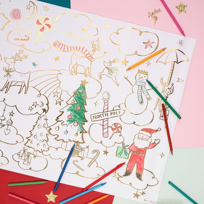 Christmas Colouring Posters Set