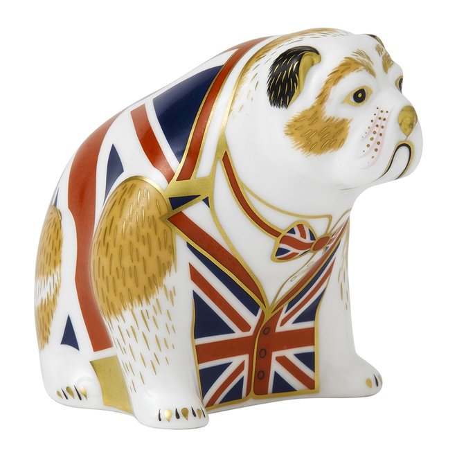 Union Jack Bulldog Paperweight