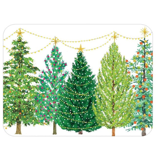 Christmas Tree with Lights Paper Placemats