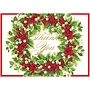 Holly & Berry Wreath Boxed Thank You Cards