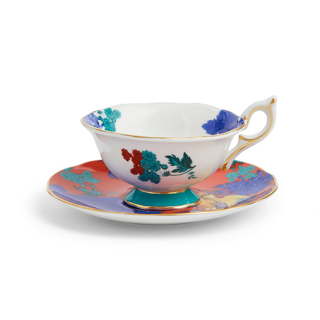 Wonderlust Golden Parrot Teacup & Saucer