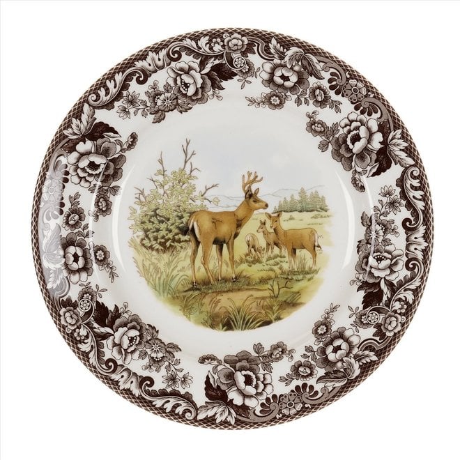 Woodland Dinner Plate (Mule Deer)