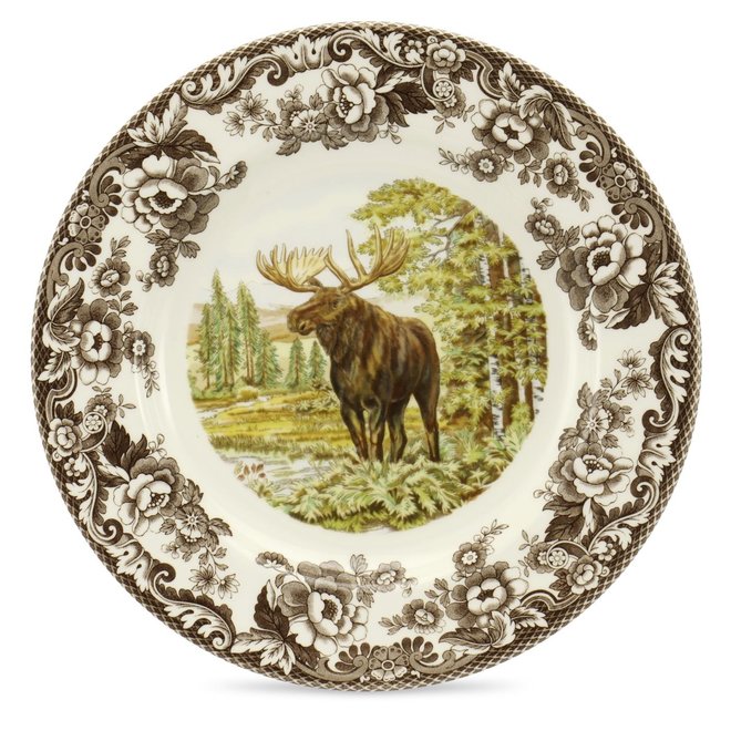 Woodland Dinner Plate (Moose)