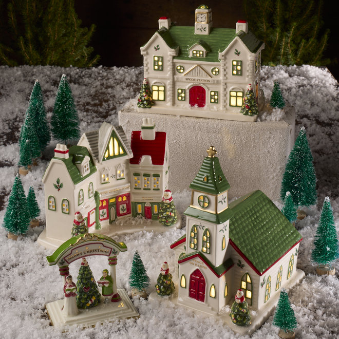 Christmas Tree Village LED Train Station