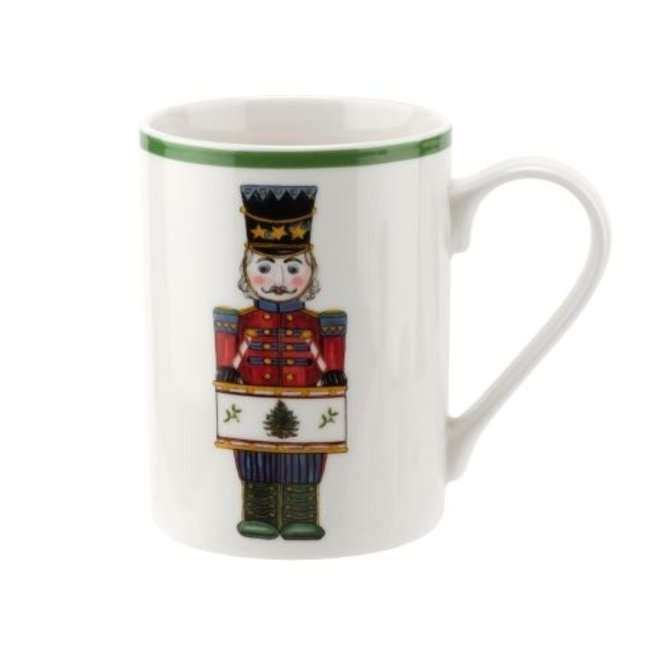 Christmas Tree Nutcracker Mugs & Tray Set