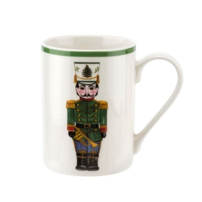 Christmas Tree Nutcracker Mugs & Tray Set