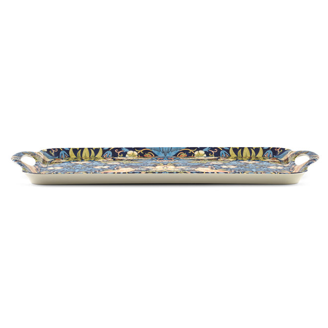 Strawberry Thief Blue Handled Tray
