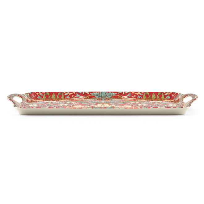 Strawberry Thief Red Handled Tray