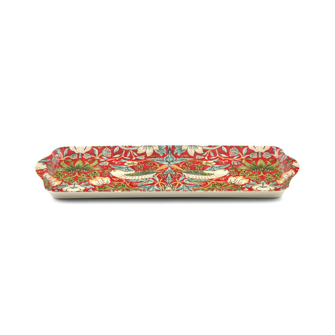 Strawberry Thief Red Sandwich Tray