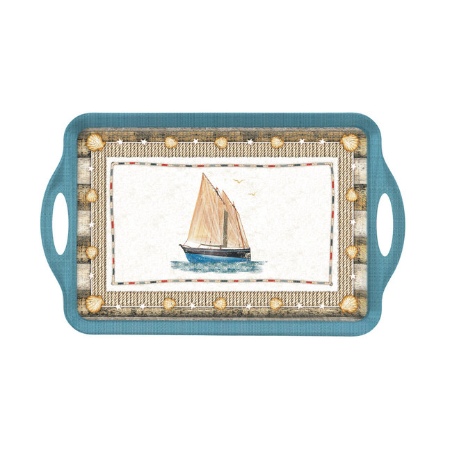 Coastal Breeze Large Handled Tray