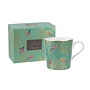 Sara Miller Chelsea Collection Green Birds Mug