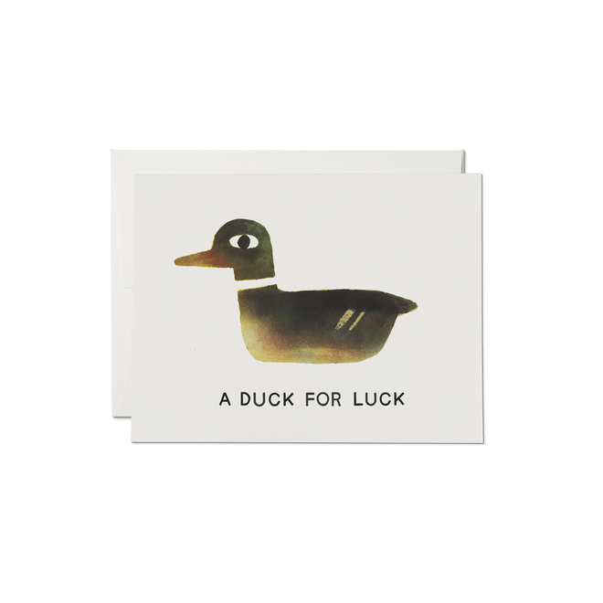 A Duck for Luck Greeting Card