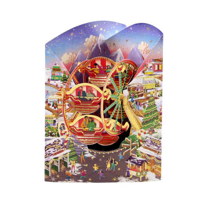 Christmas Market Swing Card