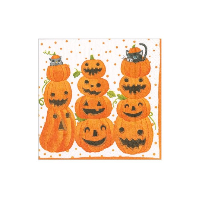 Jack O' Lanterns Paper Cocktail Napkins