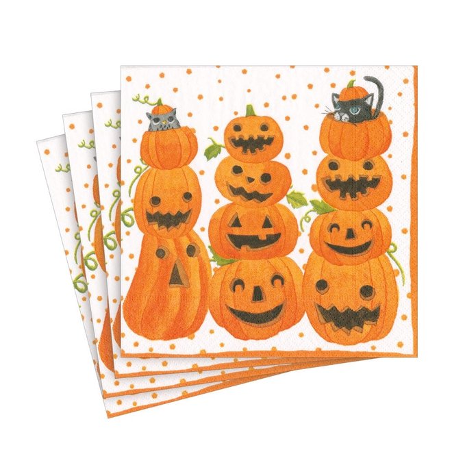 Jack O' Lanterns Paper Luncheon Napkins